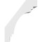 Ekena Millwork 5-in. W x 14-in. D x 18-in. H Pescadero Architectural Grade PVC Knee Brace BRCP05X14X18PEC - alternate 4